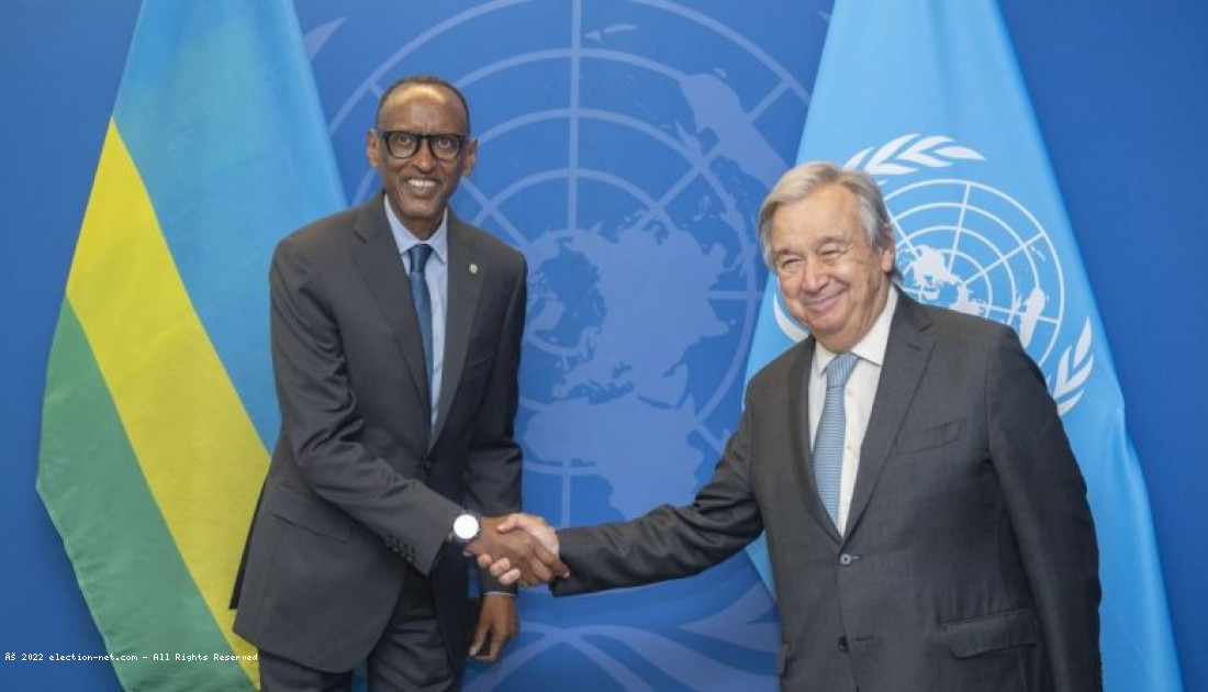 Diplomatie: Kagame et Guterres discutent sur la situation sécuritaire des Grands Lacs à New York