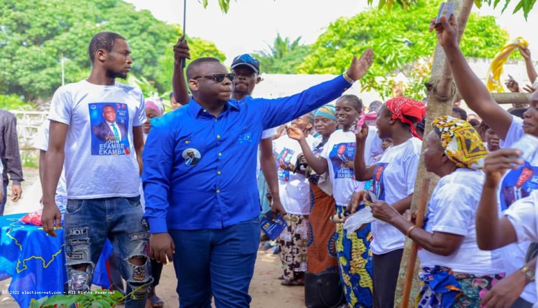 Kinshasa : lancement avec pompe de la campagne électorale de John Efambe, candidat député national Lukunga n°862 et provincial n°85 Ligwala