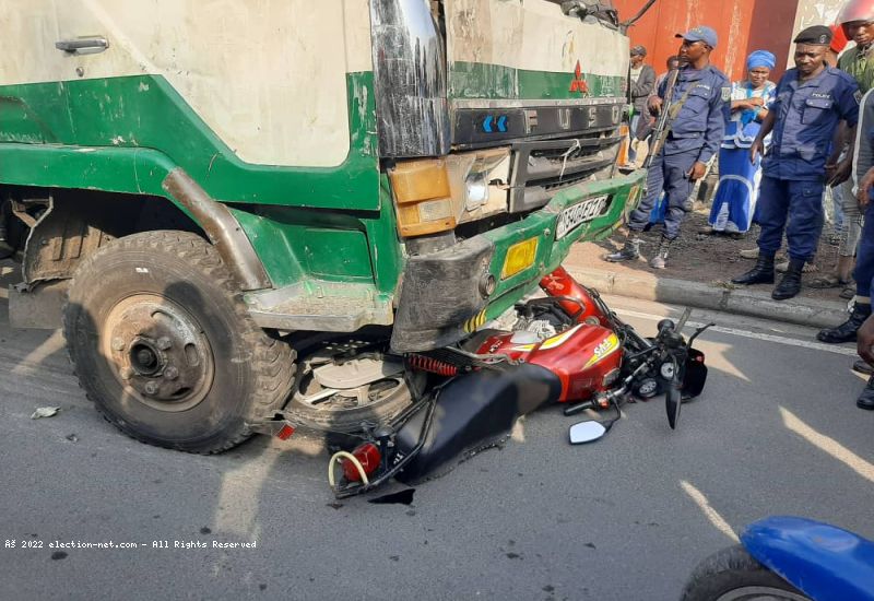 Goma : 1 mort et 1 blessé dans un nouvel accident de circulation à l'entrée du gouvernorat