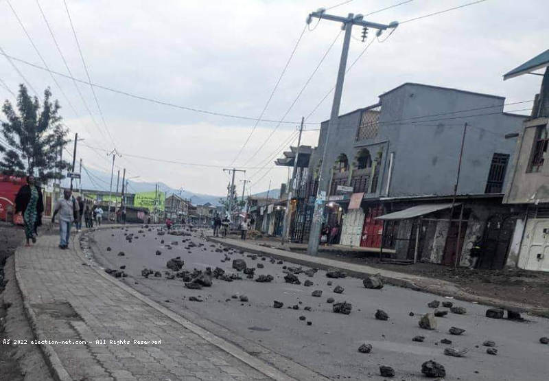 Goma : nouvelle manifestation au nord de la ville, des blessés déjà enregistrés