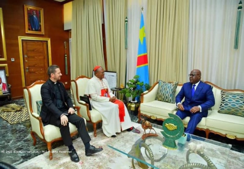 RDC : visé par la justice, le cardinal Ambongo reçu par Tshisekedi