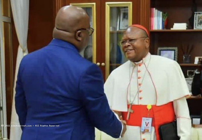 RDC : ''Pour moi, il n’y a plus de problème'', Cardinal Ambongo après sa visite à la présidence