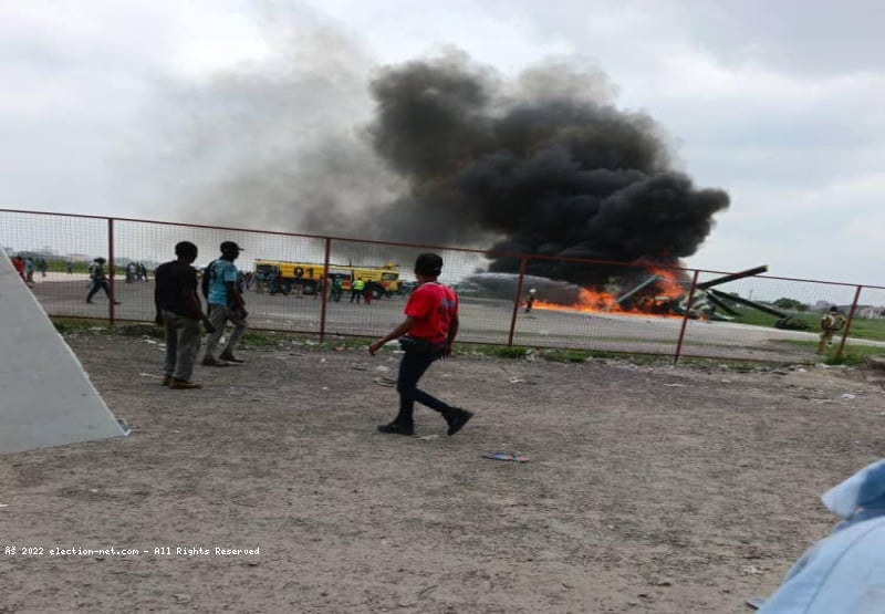 Kinshasa : voici le bilan du crash d’un hélicoptère militaire à Ndolo
