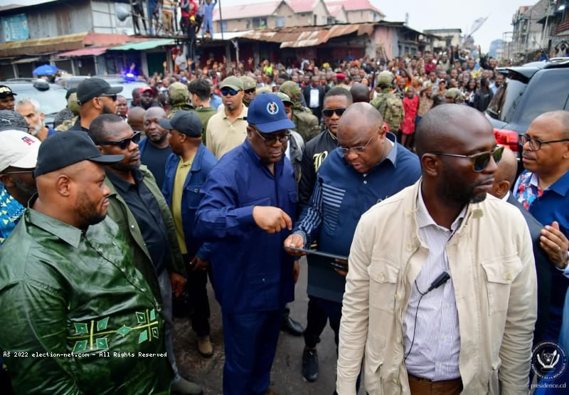 Kinshasa : en visite d'inspection, Tshisekedi surpris par l'état dégradant des voiries urbaines