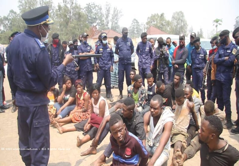 Lualaba : neuf présumés bandits dont un policier arrêtés à Kolwezi