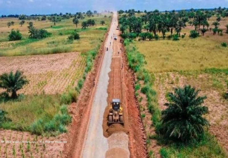 Kasaï-Oriental : Terrassement de la RN1 Mbuji-Mayi - Kanyama à 80% d'achèvement