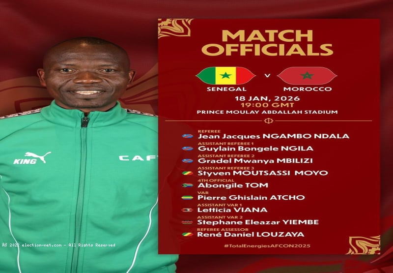 CAN 2025 : le Congolais Jean-Jacques Ndala désigné pour arbitrer la finale Sénégal-Maroc