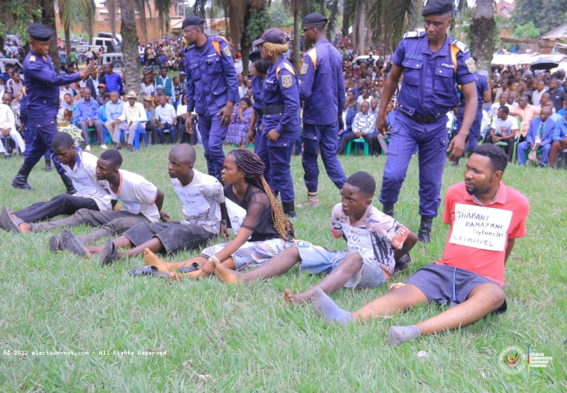 Kindu/Regain d'insécurité : des suspects présentés à la population