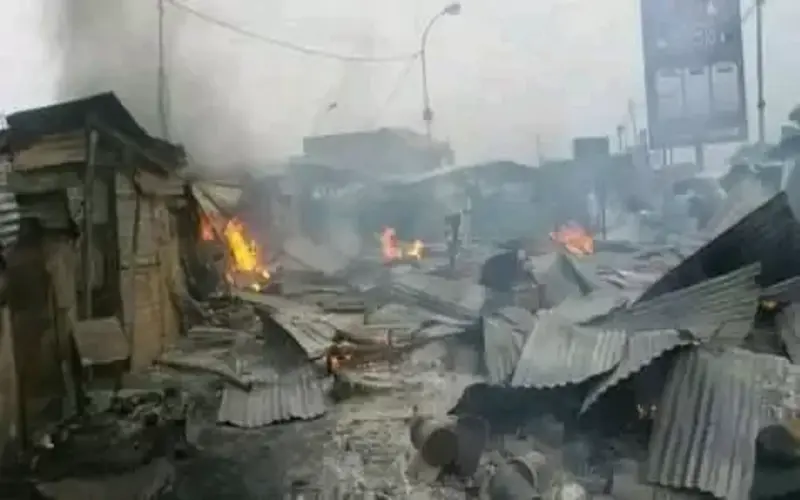 Kinshasa: un incendie déclaré au marché de l’UPN