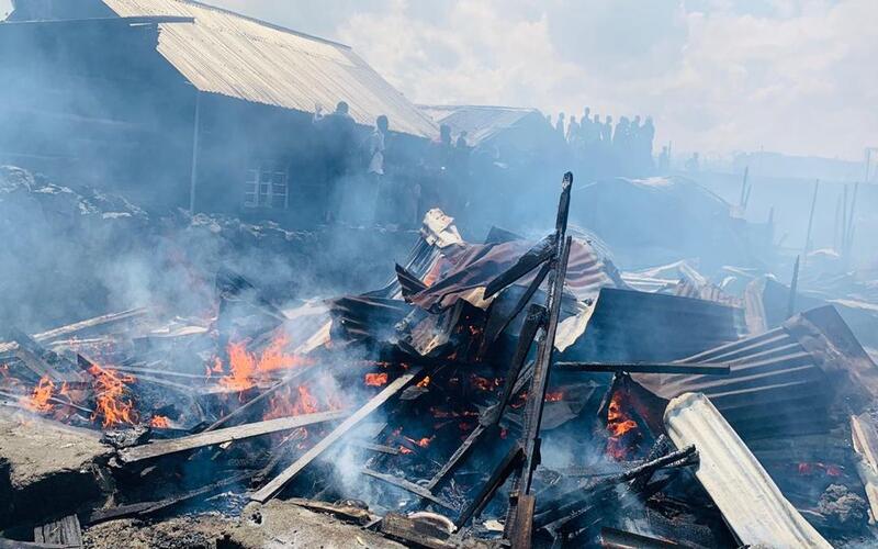 Flash : un mort dans un nouvel incendie à Goma