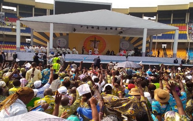 Kinshasa/Stade des Martyrs : ''Non à la corruption'', Quand le pape François s'indigne devant la jeunesse